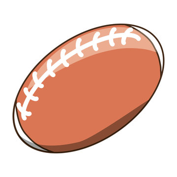 American football ball cartoon icon vector illustration graphic design
