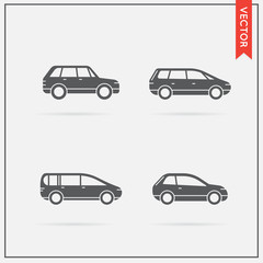 Set of Vector Car Icons
