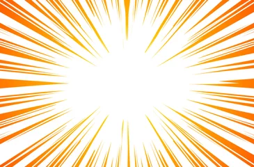 Foto auf Alu-Dibond Sun Rays or Explosion Boom for Comic Books Radial Background Vector © ckybe