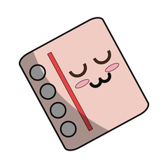 Cute note sheet icon vector illustration graphic design