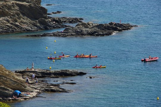 Kajak fahren an der Costa Brava