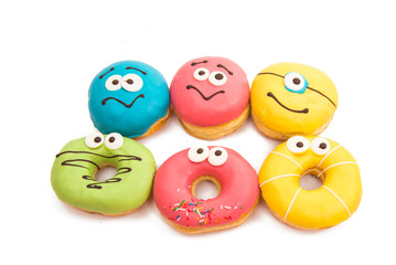 Donut in glaze isolated