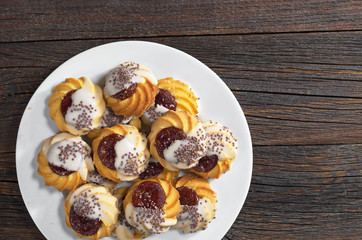 Cookie with jam