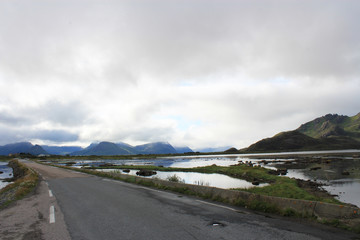 Vesteralen road mountains and fjords