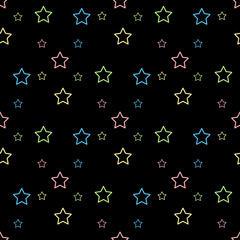 Fototapeta na wymiar Soft pastel star seamless background. Abstract pattern for card, wallpaper, album, scrapbook, holiday wrapping paper, textile fabric, garment, t-shirt design etc.