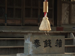 神社の賽銭箱