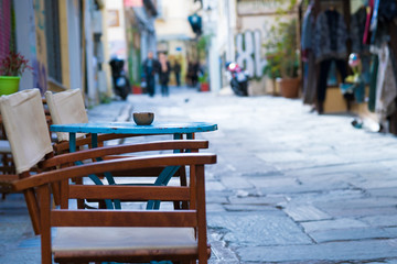 Fototapeta na wymiar Street scenes in Athens, Greece. Athens. November 15, 2016.