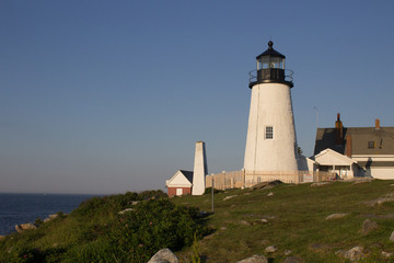 Fototapeta na wymiar Pemaquid Point Lighthouse in the morning