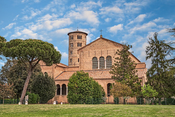 Fototapeta na wymiar Ravenna, Italy: basilica of Sant'Apollinare in Classe
