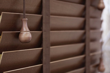 Modern wood blind for home and office in shop