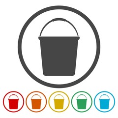 Water bucket vector illustration  