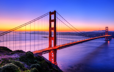Dawn on the Golden gate