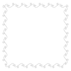 Elegant Victorian with square shape frame vector illustration design