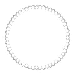 Elegant Victorian with circular shaped frame vector illustration design