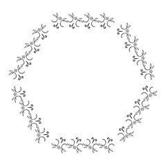 Elegant Victorian with Hexagonal shape frame vector illustration design