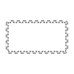 Elegant Victorian with square shape frame vector illustration design
