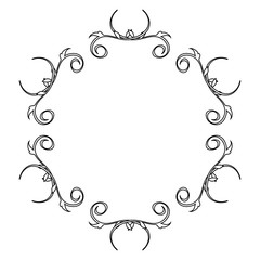 Elegant Victorian with Hexagonal shape frame vector illustration design