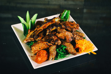 kebabs grilled with appetizer