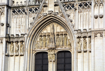 Fototapeta na wymiar Brüssel, Kathedrale St. Michael und St. Gudula