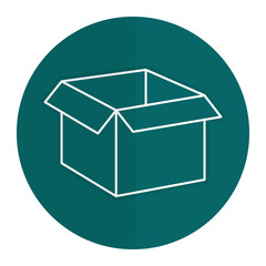 box carton delivery service vector illustration design