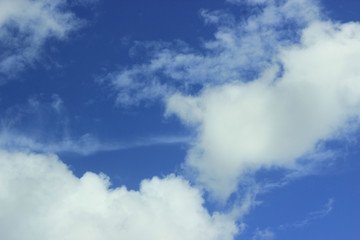 blue sky with clouds