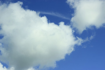 blue sky with clouds