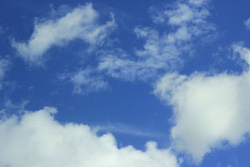 blue sky with clouds