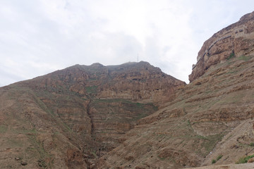 View the Mount of Temptation in Jericho.