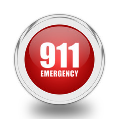 Number emergency 911 icon.