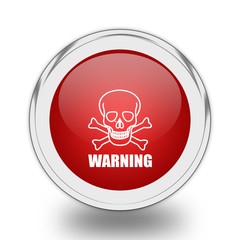 Warning skull icon.