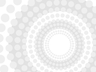 Abstract vector white background with grey circles pattern. Concentric round frame, grayscale texture.