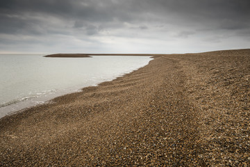 Storm In The Sky / An image of a stormy sky shot on the beach at Shingle Street, Suffolk, England, UK.