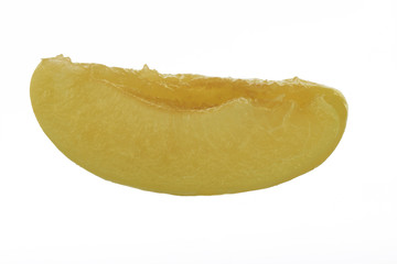 yellow apricot fruit isolated on white background.