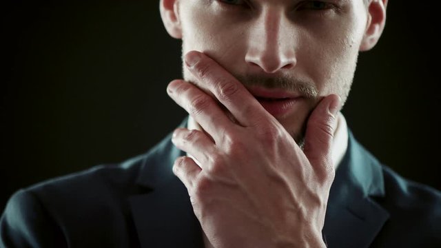 Multiple footage of a handsome young man - business, fitness