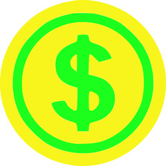 Obraz premium dollar icon