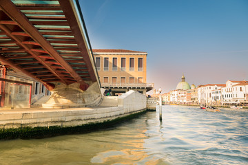 Ancient and Modern Architecture merge in beautiful Venice, Italy. - 163598728