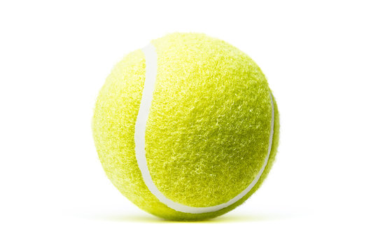 Tennis ball isolated in white background