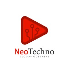 Technology logo template