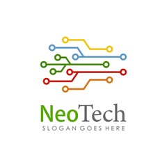 Technology logo template