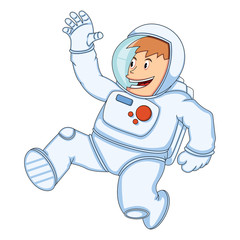Astronaut Men Cartoon