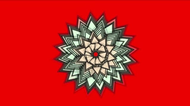 4k Feather flower kaleidoscope design fireworks geometric pattern,oriental religion texture,fractal art weaving petal bloom matrix particle background.