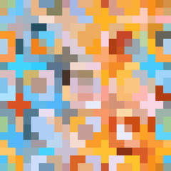 Colorful Pixel Seamless Pattern