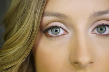 Girl with green eyes