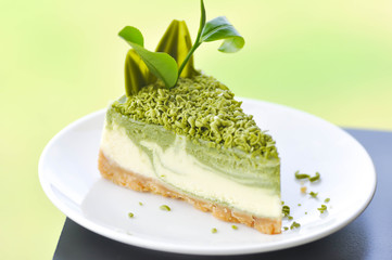 cheese cake or green tea cake