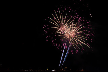Fireworks on Independence Day