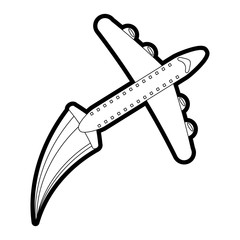airplane vector illustration