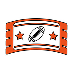 football ticket vector illustration
