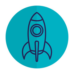 spacecraft base flat icon vector illustration design image