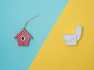 Samples of material on color background .Interior design select material for idea.Interior design select material for idea.