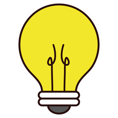 bulb light isolated icon vector illustration design